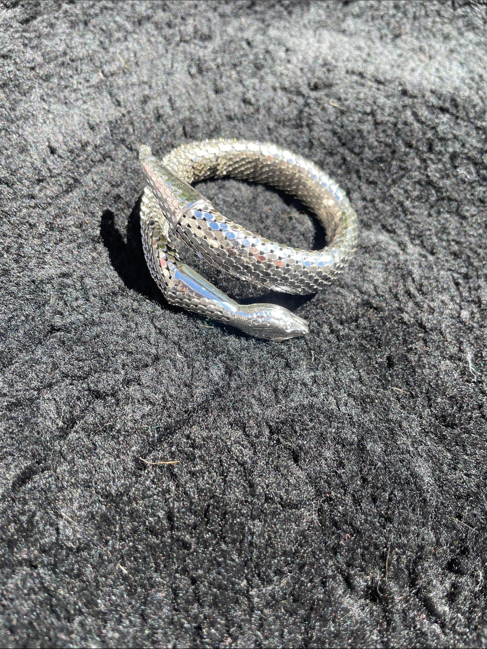 Whiting & Davis vintage rattle snake bracelet